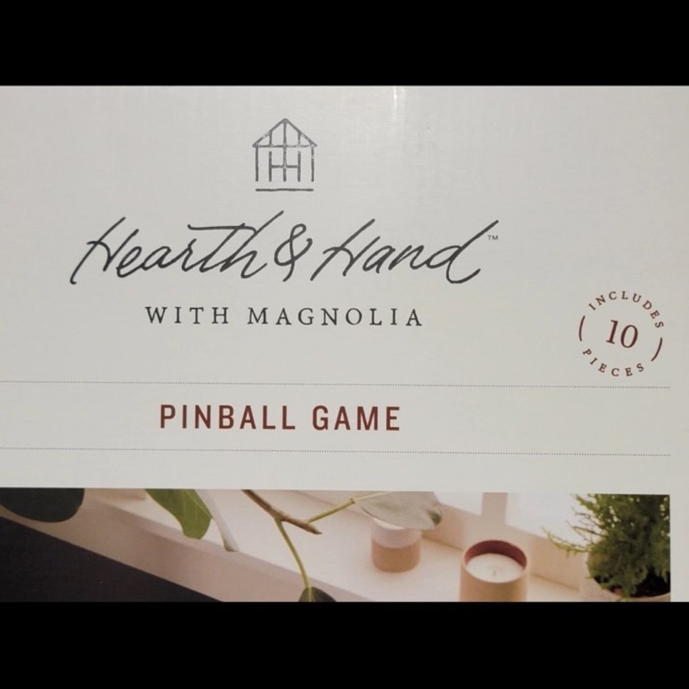 Hearth & Hand Green Wooden Pinball Game - Picture 3 of 3